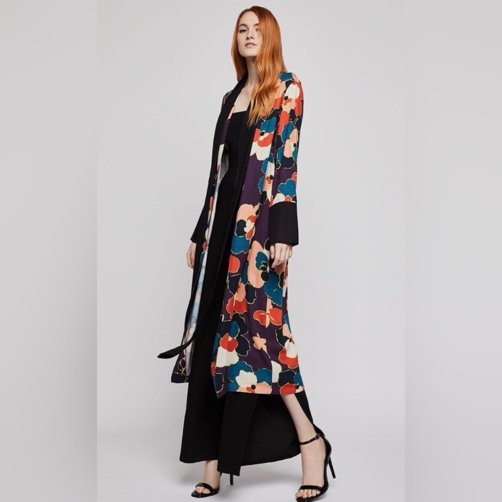 Bcbgeneration Floral Long Duster - image 1